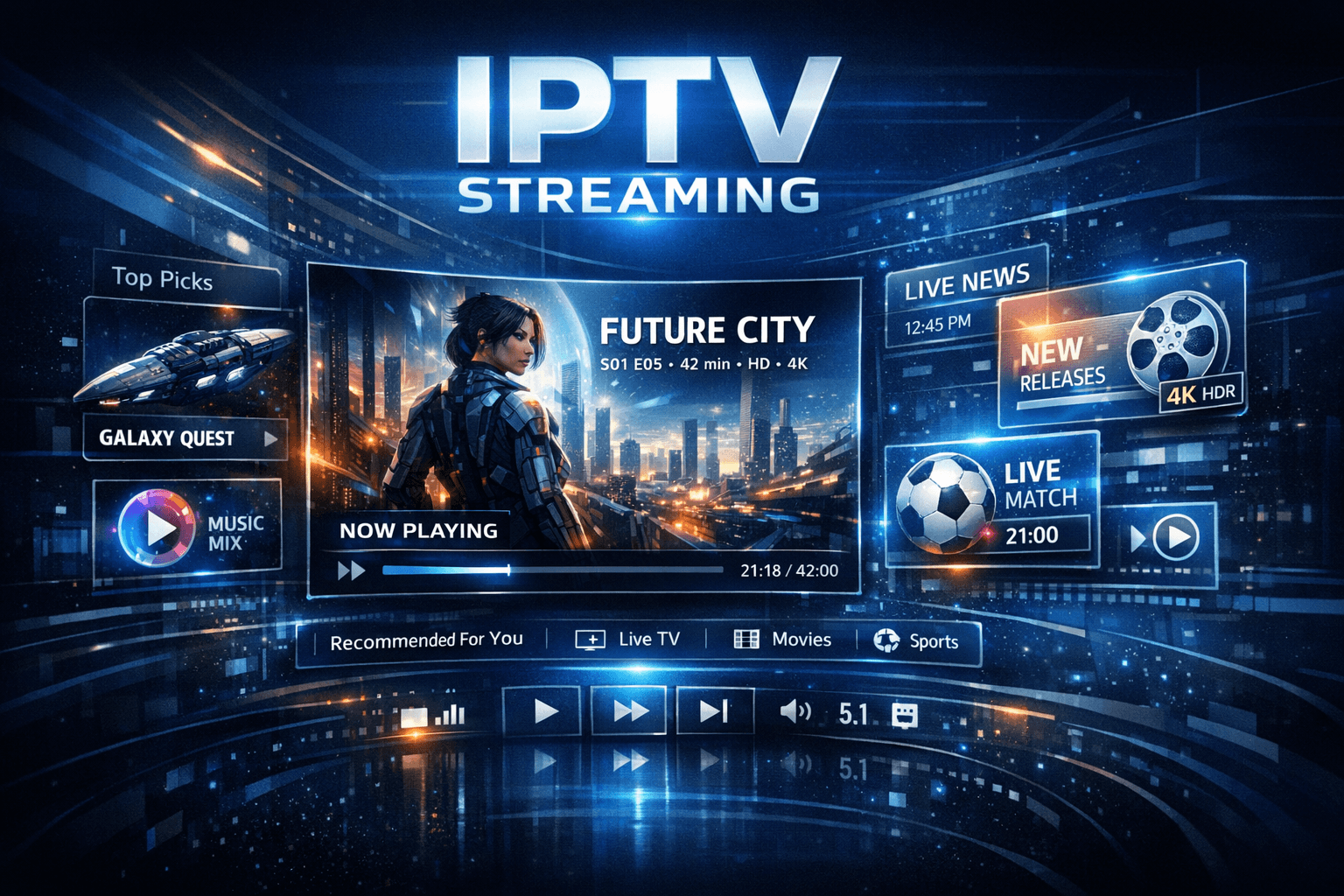 Comparison illustration of M3U Plus and Xtream Codes API IPTV playlist update methods