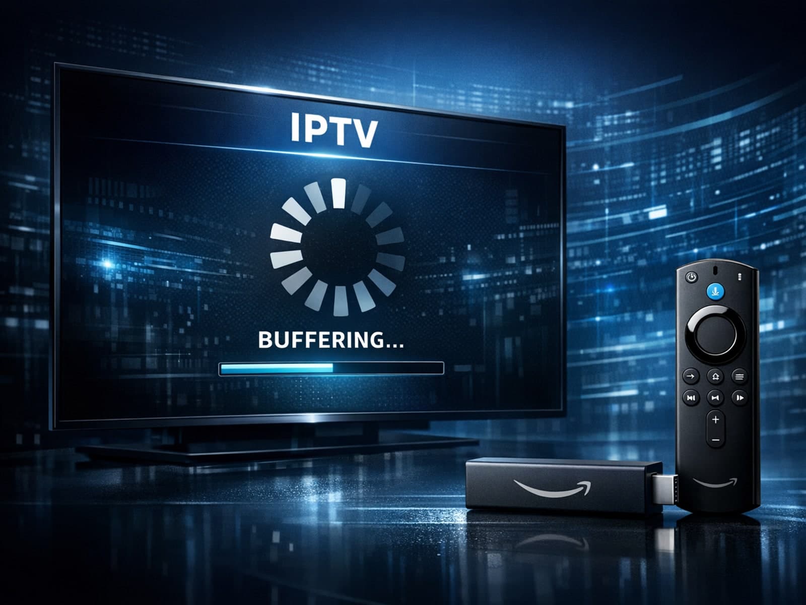 Fire TV Stick device with IPTV lag issues on screen