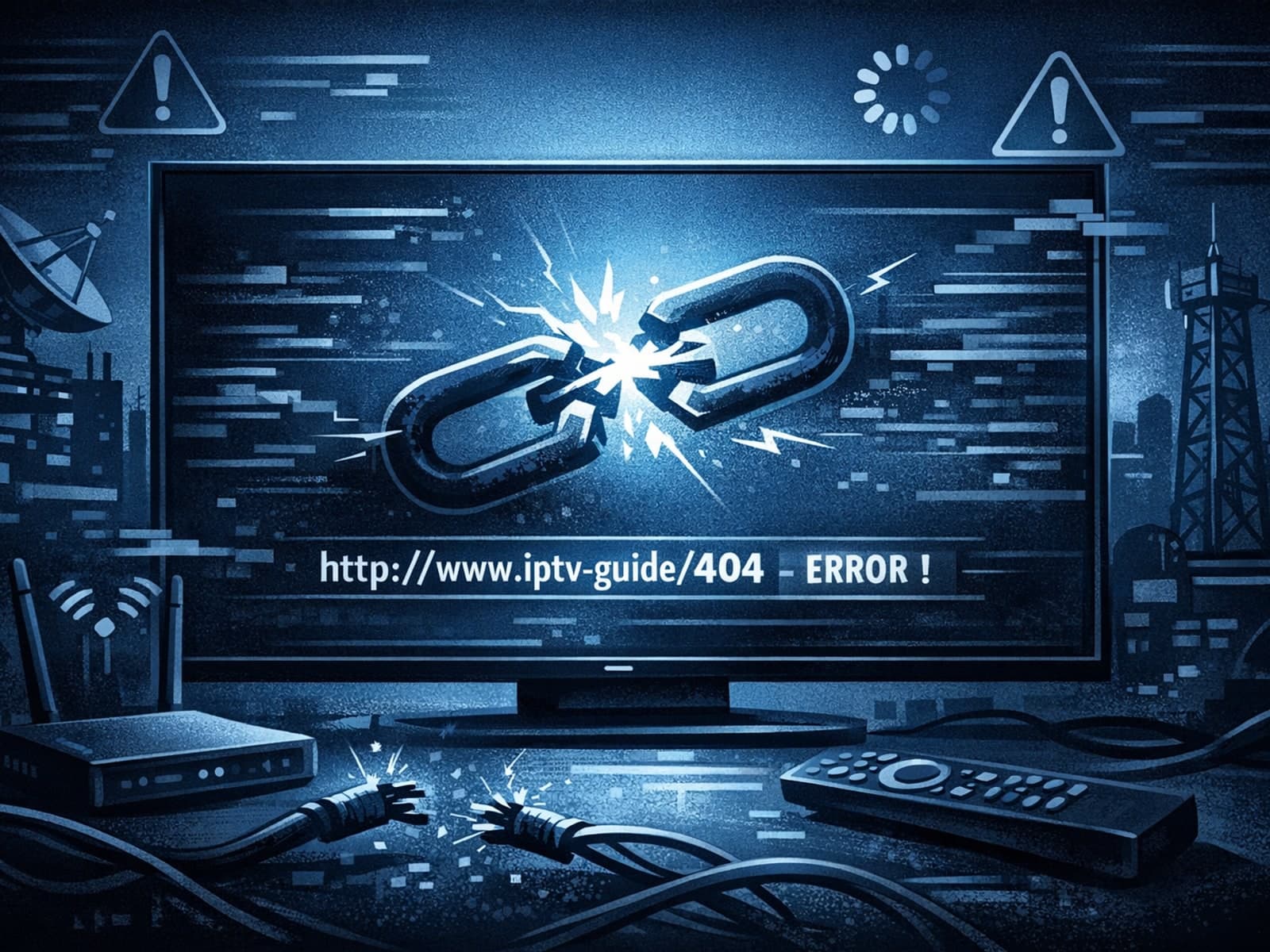 TiviMate app showing error with EPG source URL on a smart TV screen