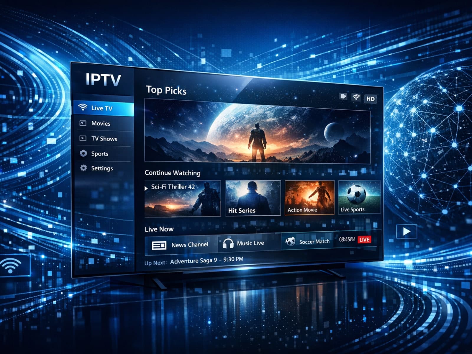 Illustration comparing Xtream Codes and M3U playlist IPTV streaming methods