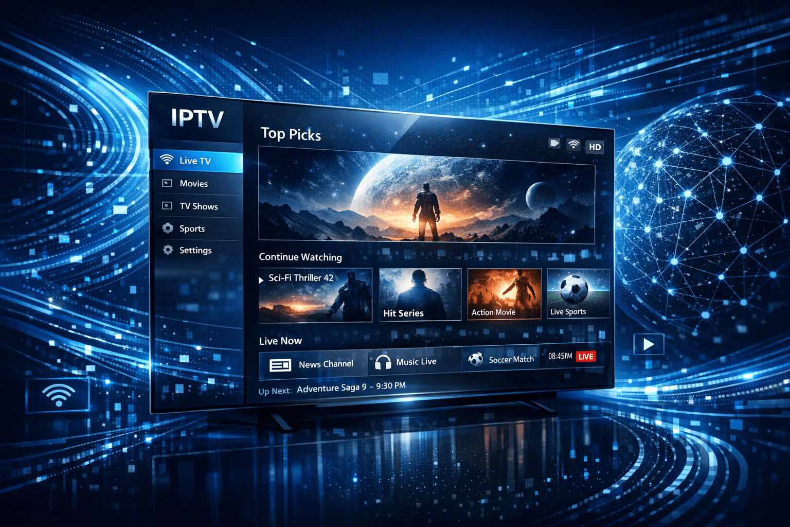 Illustration comparing Xtream Codes and M3U playlist IPTV streaming methods